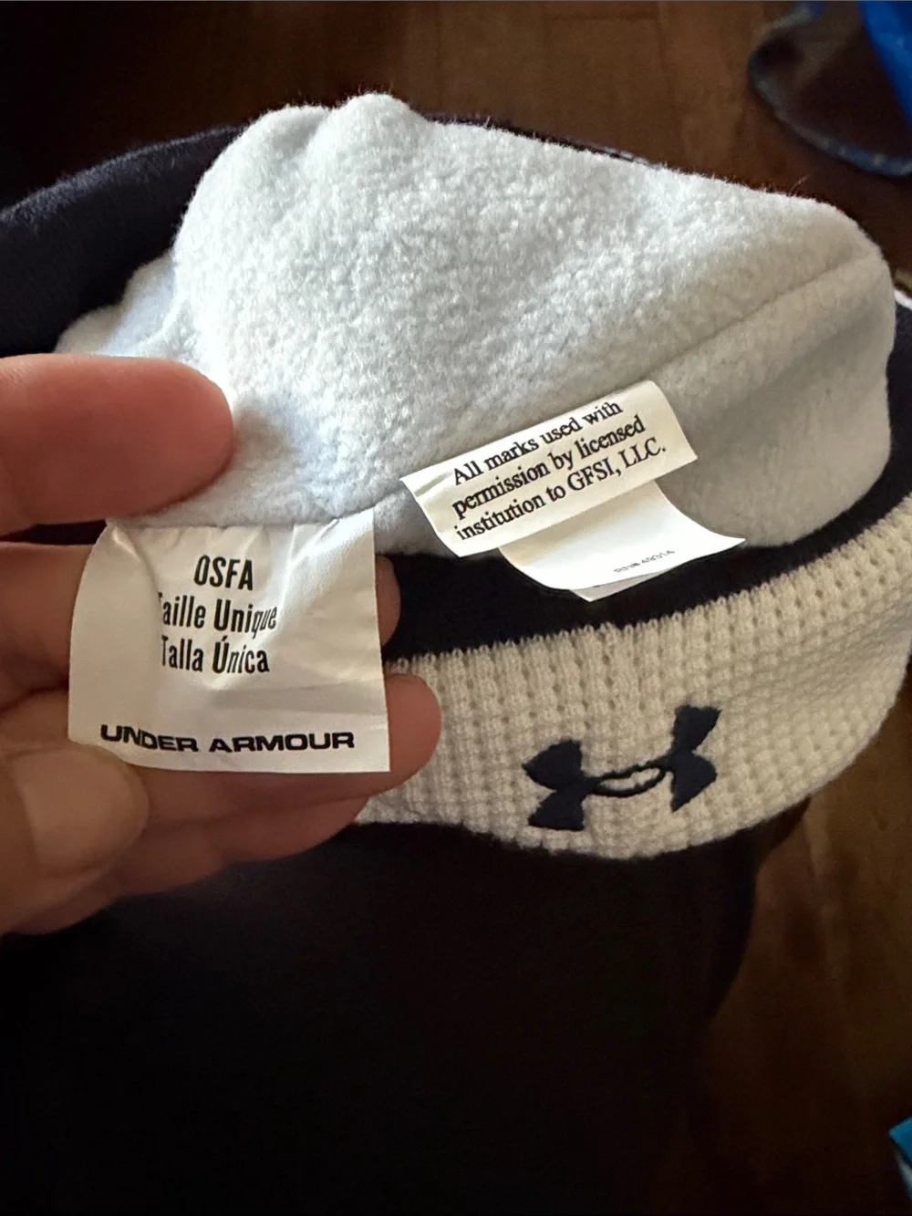 NWT UNDER ARMOR University Of Notre Dame College Beanie